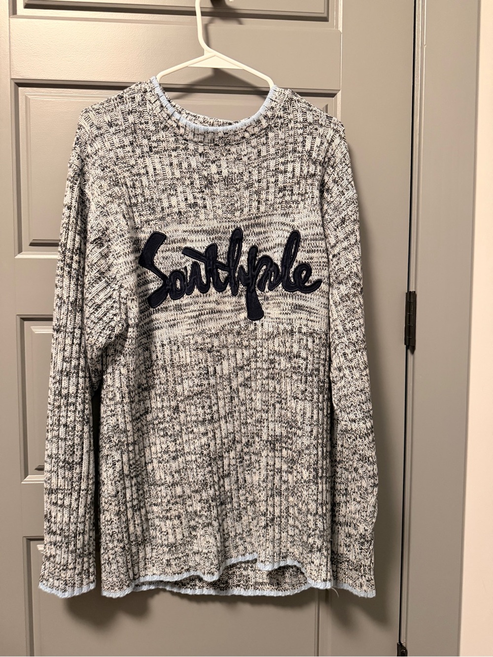 Vintage Southpole Men’s Knit Sweater LARGE Marled Script Hip Hop Streetwear Y2K